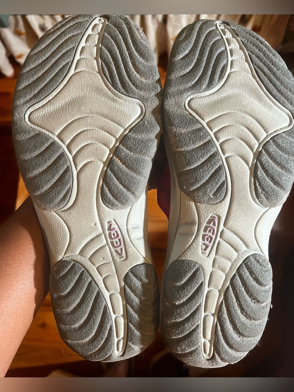 KEEN Women's Pink and Gray Slip-On Sport Sandals - Picture 5 of 5